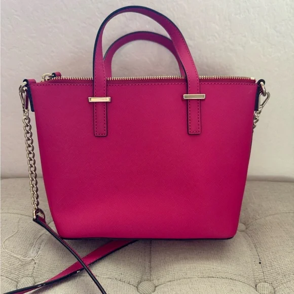 Kate Spade Pink Saffiano Crossbody Bag - Picture 2 of 4